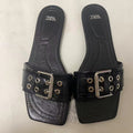 Za new 2024 women's summer sandals: versatile square buckle flat sandals - stylish and casual for everyday wear