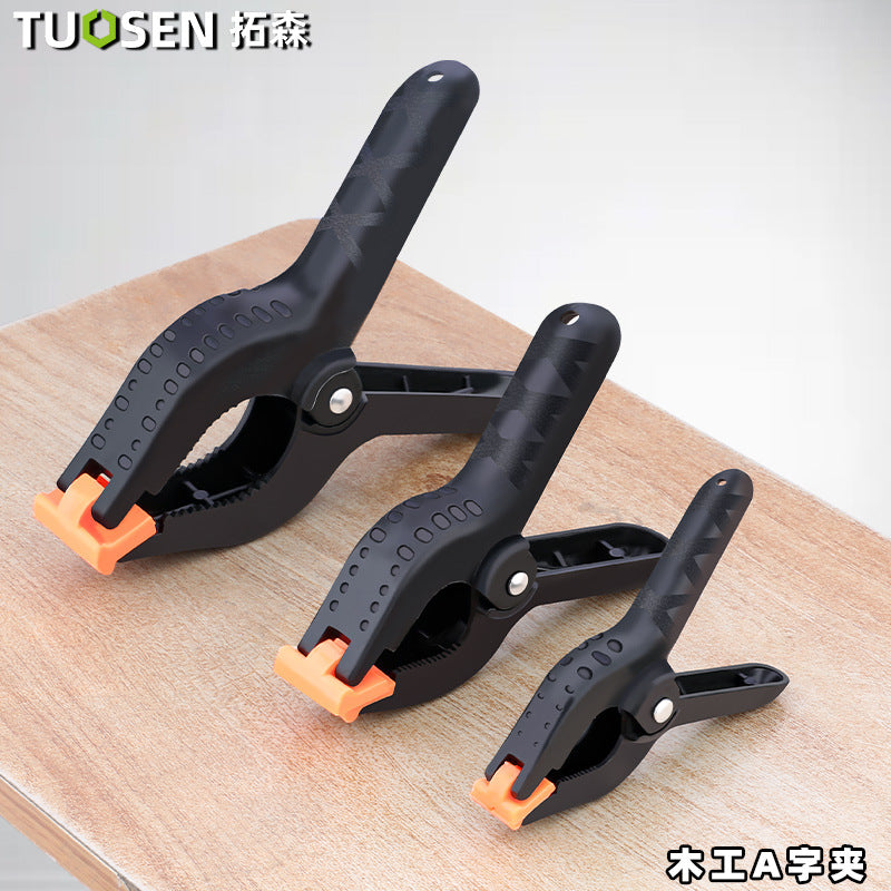 Tuosen 2 inch 9 inch woodworking clip A type wooden board fixed quick spring clamp photography clip woodworking A word clip