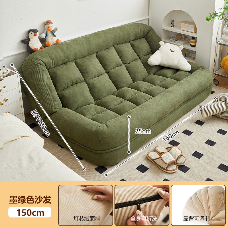 Beanbag sofa can lie down and sleep on the balcony, huge tatami double small apartment rental room human dog house