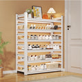 Household steel shoe rack door floor-standing multi-layer storage rack simple shoe cabinet entrance door rear storage rack