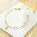 amazon 26 letter inlaid cubic zirconia pendant jewelry stylish paper clip adjustable bracelet for women