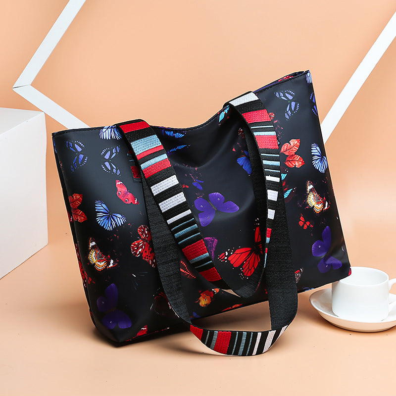 New arrival large capacity satchel bag fashioneasiest for matchprinting shoulder bag casualtrendy tote bag work clothingladieswear bag