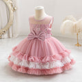 Exportready-made girldressbows tutu cake princess dress first birthday evening dressbaby dress