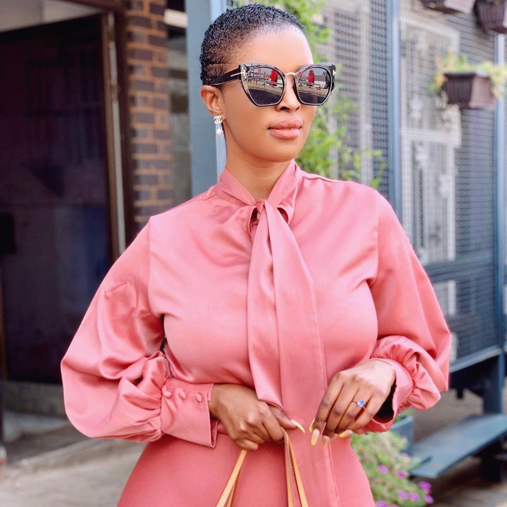 Ready-to-ship   us/eu  autumn new long sleeve solid color tie-up african top us/eu shirt