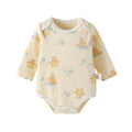 Baby romper spring autumn triangle long sleeve  unisex baby bodysuit girl's snap crotch cotton 0-1 year