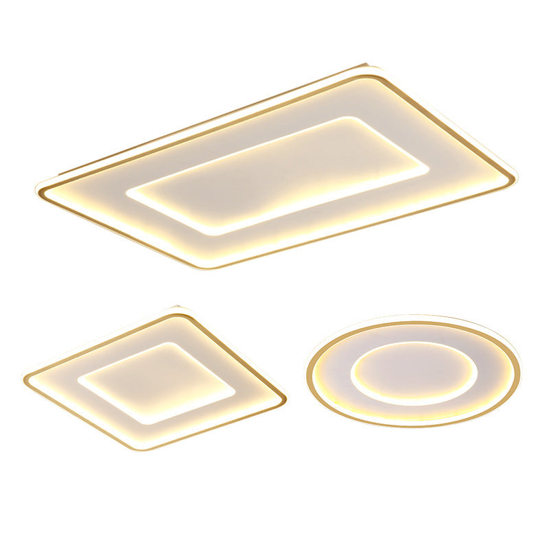 Eye protection ceiling light led living room main light bedroom modern simple atmospheric lighting rectangular whole house Zhongshan lamps