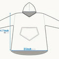New women's pullover pajamas - warm, fleece-lined, hooded loungewear - tv factory direct, longline cold weather protection
