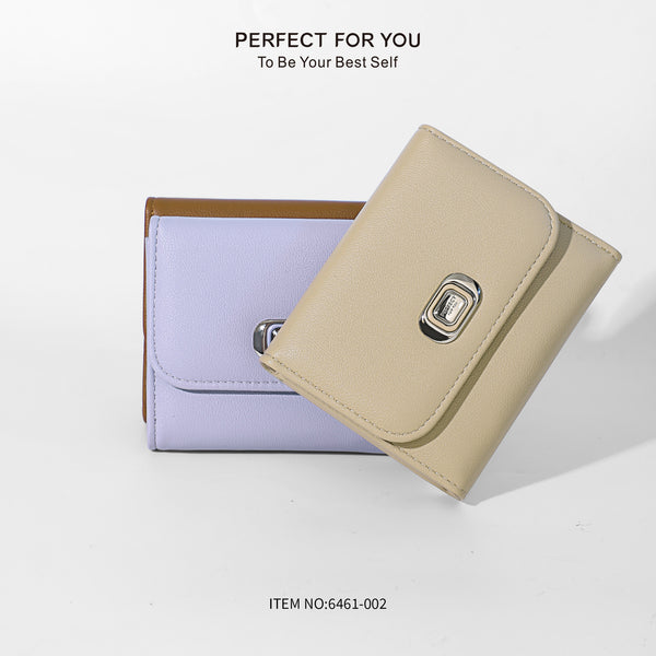 2024 short women's wallet, high-end multi-card card bag, card holder, simple   pu women's change bag