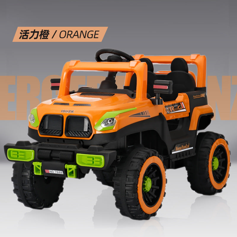 Popular children's electric toy car can seat charging four-wheel remote control car can carry baby electric four-wheel drive