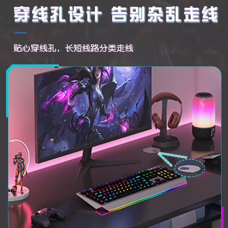 Bedroom study desk computer desk desktop gaming desk home office desk with storage shelf simple desk