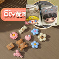 Girl's matching set with floral bear