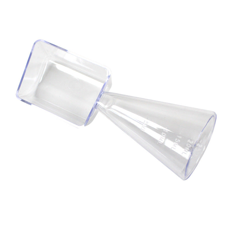 Dual-purpose measuring spoon ps transparent plastic spoon facial mask powder spoon liquid powder measuring cup chemical fertilizer pesticide washing powder spoon