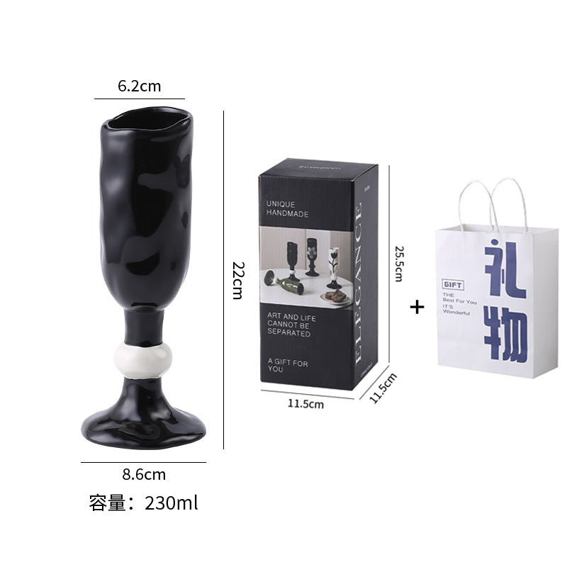 Stylishins high-looking mug household water cup goblet ceramic coffee cup couple christmas gift cup