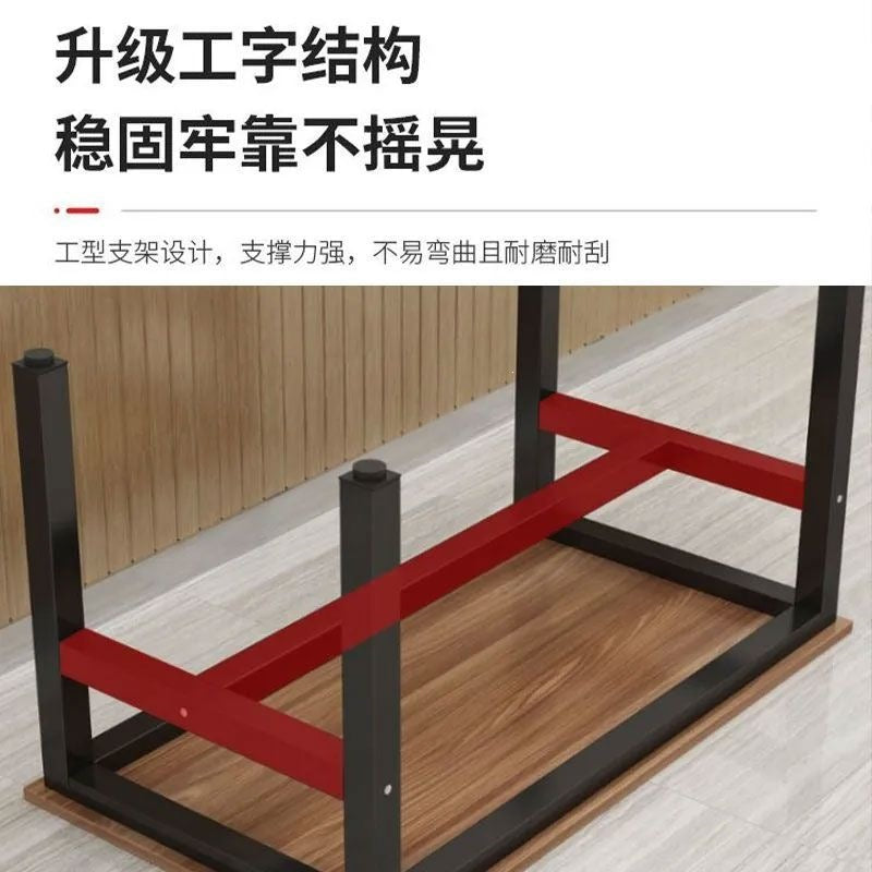 For home dining table and chairs table and chairs snack bar modern small apartment fast food casual restaurant dining table rectangular combination simple