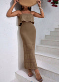 linen resort style fashionelegant vest skirt suit women's summernew arrivalcasual wear two-piece set
