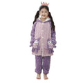 Kids pajamasfall and winter style new arrival coral velvet girl nightgown autum flannel big child girl bathrobe warm