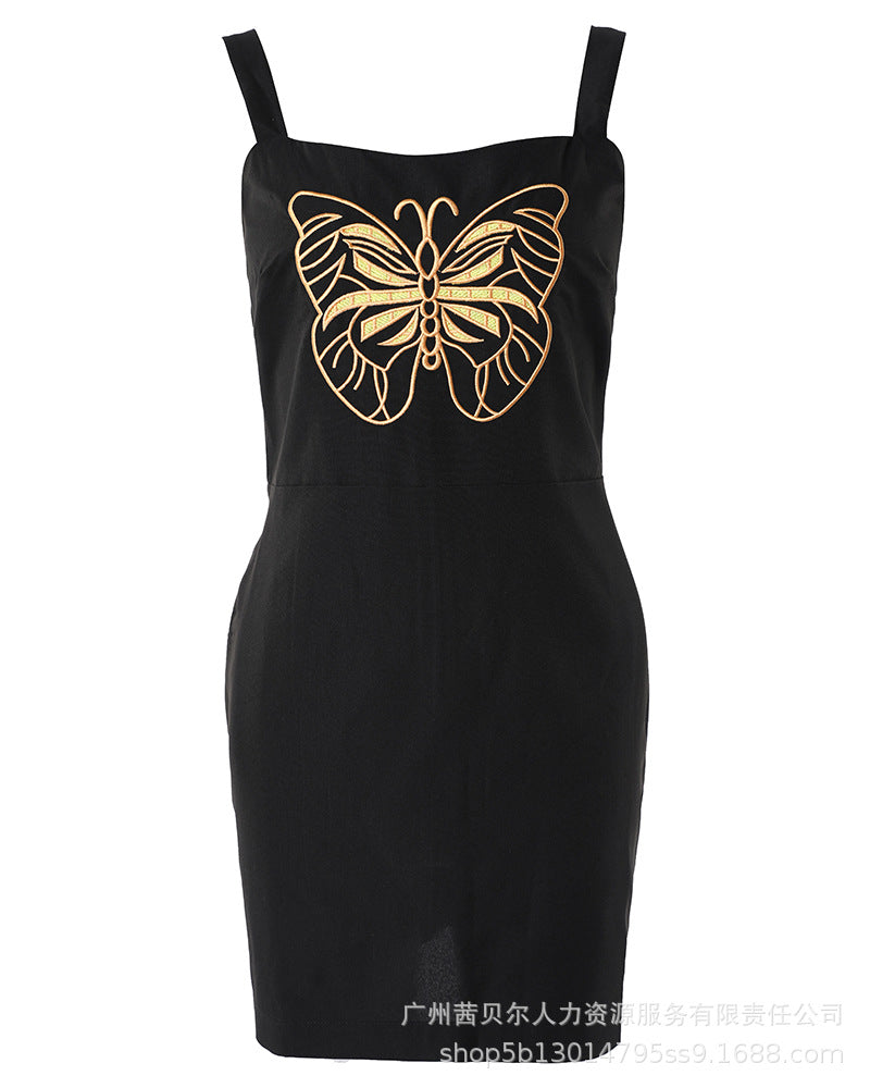 Spot  2023 spring and summer new temperament vest dress, independent station  women's clothing