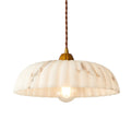 French chic restaurant pendant light -  new arrival: high-end, atmospheric lighting with a faux marble, retro dining room table lamp fixture