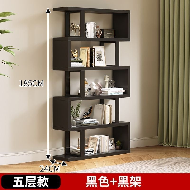 Floor-standing storage rack bookshelf solid wood wall shelf toy storage rack for home multi-layer bookcase combination storage rack