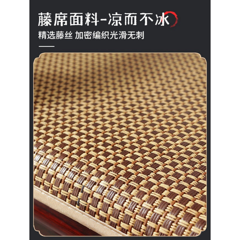 Summer cold rattan seat cushion solid wood armchair mat seat cushion Chinese mahogany sofa cushion chair cushion wholesale