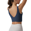 fashion v-shaped beautiful back cloud-sensing one-piece cup sports intimates tight high-elastic running fitness yoga wear bra