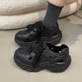 Women's clogs: 2025 new summer styles - breathable, versatile, chunky platform, height-boosting, dad shoes, sandals for women's outdoor wear