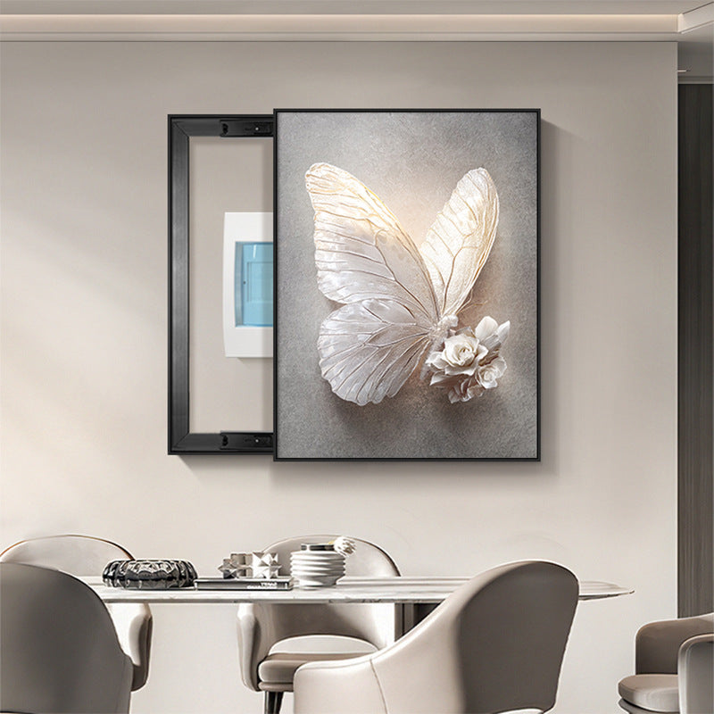 Light luxury advanced inductor meter box decorative painting 2025 new distribution box hanging painting weak current box switch box blocking mural