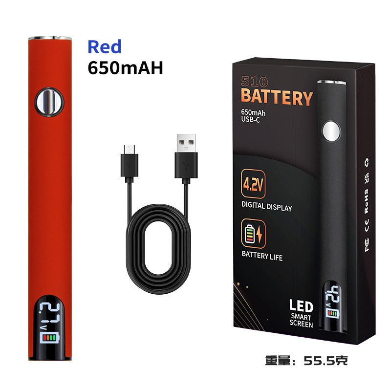 Cross-border explosive portable USB electric soldering iron USB wire burning pen digital display electric welding pen adjustable temperature 510 Loro iron connector
