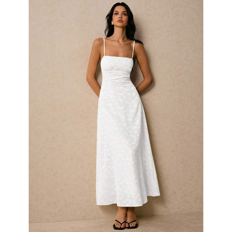 fashionnew arrivalfashionelegant strap elegantcasual vacation long suspender dress