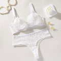 fashionsexylace gathered thin plus size bra flocked heart-shaped laceplaid ultra-thin bra suit