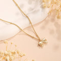 European and american new arrival: high-end bowknot necklace - women's fashionable, minimalist, and unique gold clavicle chain - stylish and versatile necklace