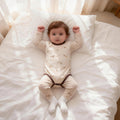 Baby pajamas cotton clothes baby home clothes bottomintimates autumn and winter belly cover high waist belly protection suit autumn pants