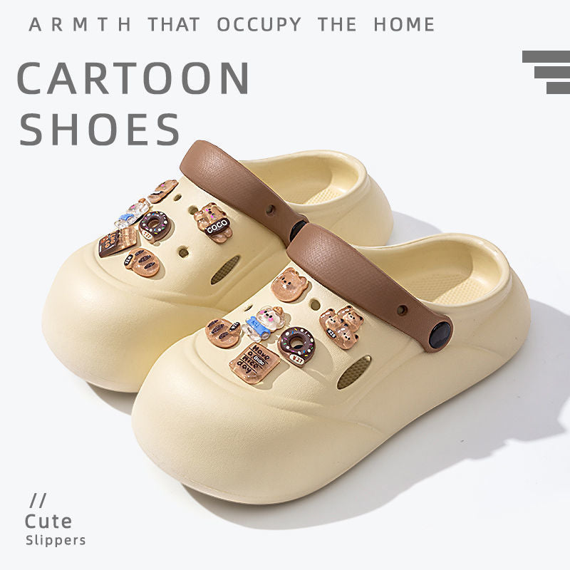 Women's high heel platform clogs - new anti-slip beach sandals & slippers for women - summer outdoor wear