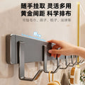 Over-the-door hook, bedroom door hanger, wall-mounted, no-drill, bathroom seamless storage organizer, clothes hanger - the ultimate space-saving solution
