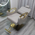 Off-white stainless steel gold square tray, reclining