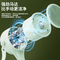 Long-handle digital display electric bath brush - fully automatic exfoliating bath tool - multifunctional waterproof back scrubber