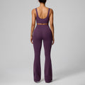 new women's activewear set: quick-dry running workout two-piece, pilates wide-leg yoga outfit
