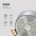 Medical stone combination for home pot set 12pcs steaming, cooking, stewing and frying set pot neutralinduction cooker non-stick pot suit