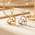 Popular internet celebrity mother's day love swan easiest for match necklace accessible luxury niche style female elegant non-fading clavicle chain jewelry