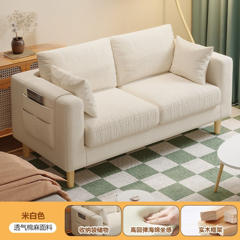 new arrival fabric sofa living room single tofu block casual modern rental room double small apartment sofa chair