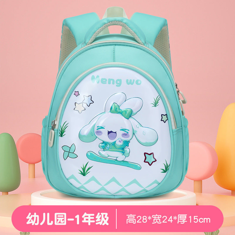 New lightweight kindergarten backpack for boys - cute dinosaur eggshell design - available in small, medium, and large sizes - perfect for preschool, kindergarten, and first grade girls