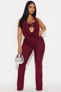 European and american summer new women's cross-border sexy metallic embellished off-the-shoulder bandeau halter top slim-fit pants set
