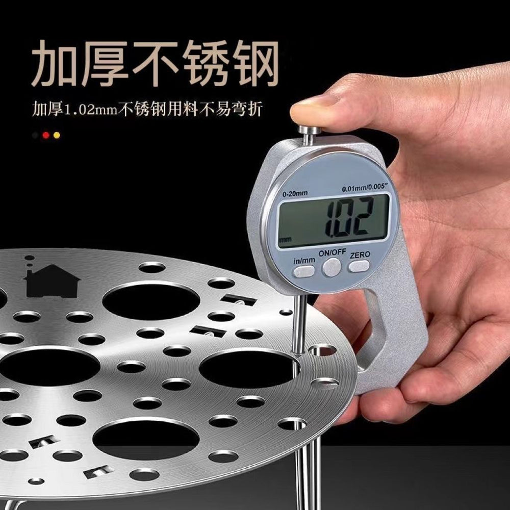 Stainless steel steamer foldable telescopic steamed egg slices for home multifunctional steamer steamer rack