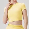new arrival sports vest t-shirt quick-drying yoga clothes short-sleeved sports tops outdoor yoga tops fitness clothes