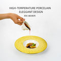 European-style creative mars crater straw hat plate - premium hotel tableware, western dinner plate, restaurant-specific dessert/sauce/southern italian pasta plate