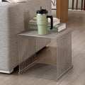 Casual sofa side table popular medieval creative mini storage rack line small table carbon steel newspaper rack coffee table