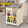 Dirty clothes basket for homefoldable dirty clothes storage basket bathroom clothes storage basket large capacity clothing handy gadget