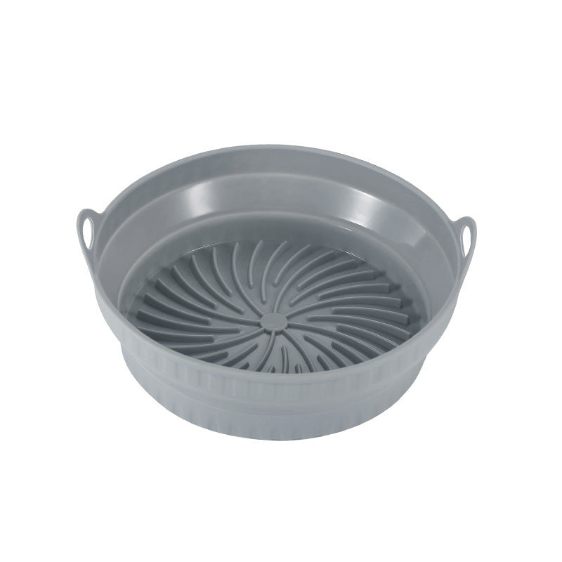 Food-grade silicone baking pan - high temperature resistant, collapsible air fryer silicone steamer tray, pot holder, baking cake mold