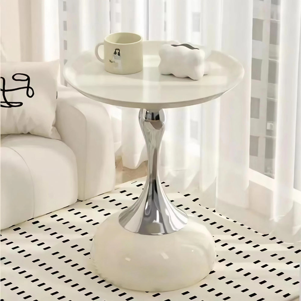 New arrivalclassy sofa side tableaccessible luxuryclassy iron small round table bedroom bedside table for homemovable coffee table