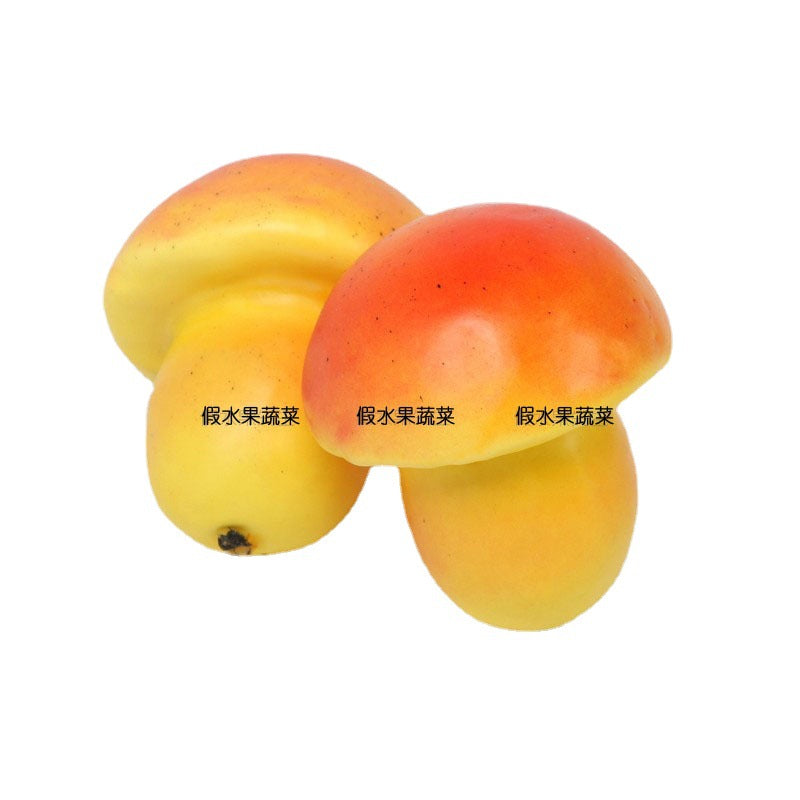 Simulated shiitake mushrooms, fake mushrooms, fruits and vegetables model, cabinet decoration, photography, film and television early education props, ornaments, pendants